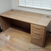 Medium Walnut Single Right Hand Pedestal Desk